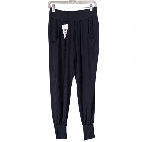 Zyia Active Pants - NWT Zyia Active Black Jogger Pants Lightweight Thin Nylon Blend Sz M